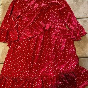 Short ruffle short sleeve dress